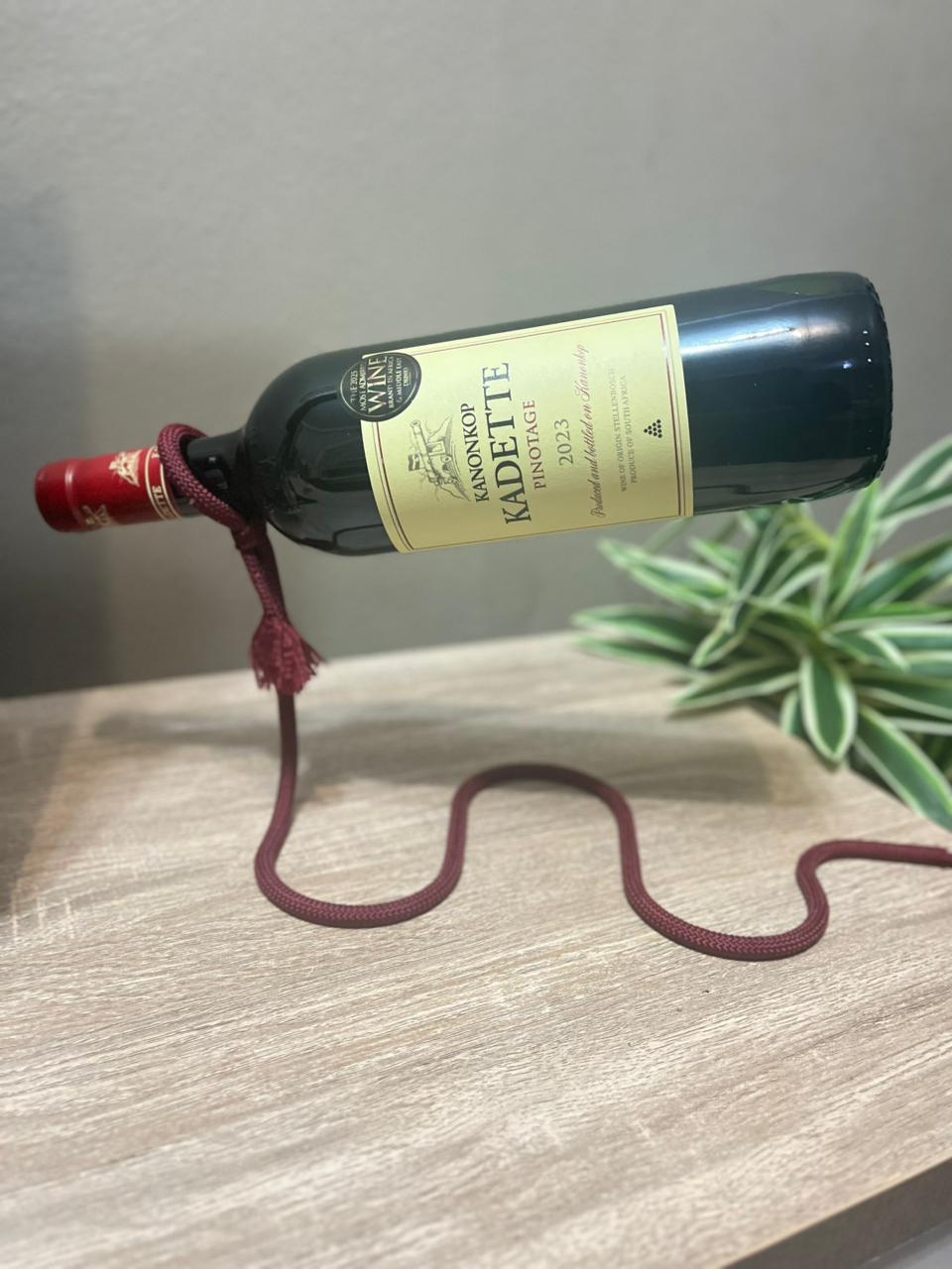 maroon wine holder