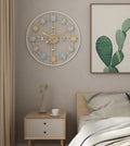 White roman & numeric wall clock
