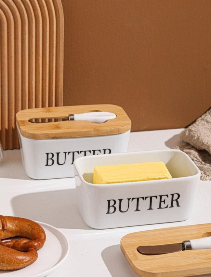 Ceramic butter case