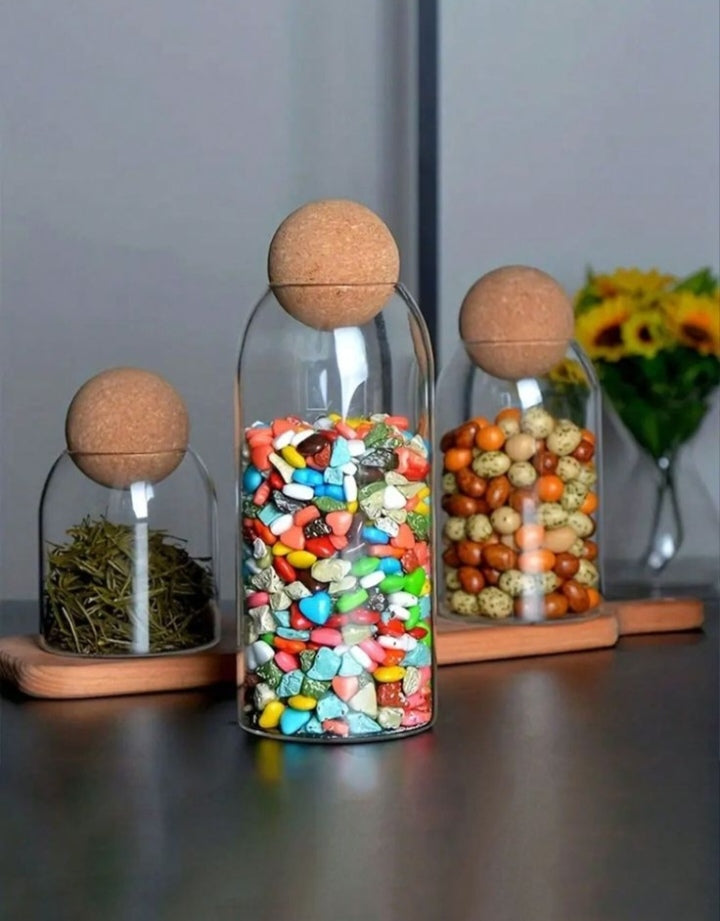 Borosilicate glass jars