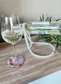Ribbed White wine glasses