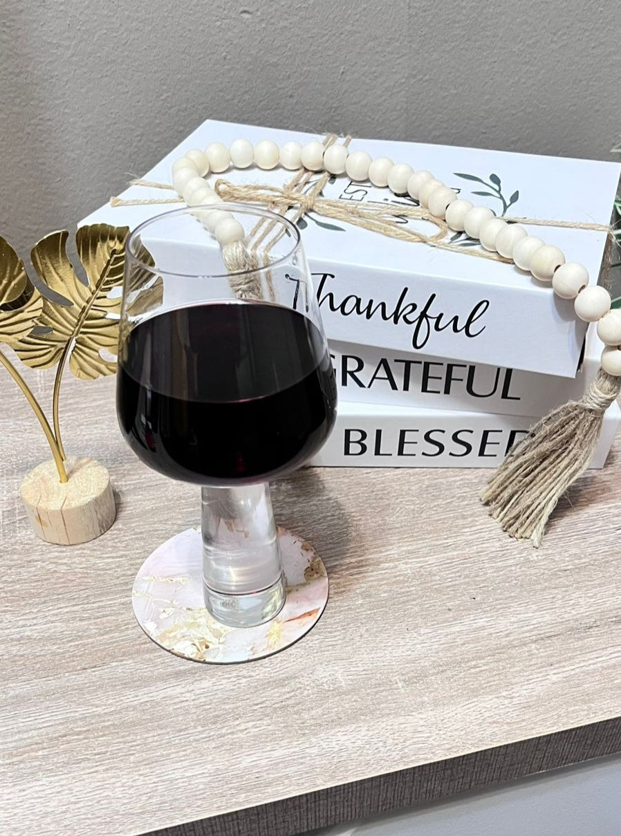 Red wine thick stem glasses